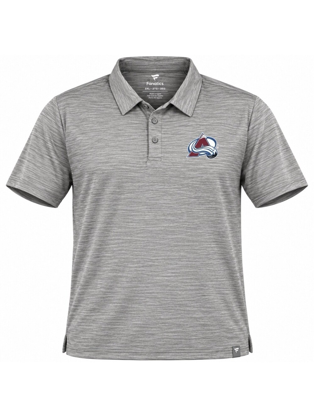 Fanatics Colorado Avalanche Polo Shirt Men’s 2XL Gray NHL Short Sleeve NWT